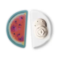 magnetický odznak bílá s potiskem loga - foto 17