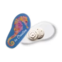 magnetický odznak bílá s potiskem loga - foto 18