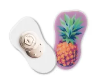 magnetický odznak bílá s potiskem loga - foto 2