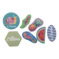 magnetický odznak bílá s potiskem loga - foto 4