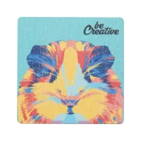 magnetka na lednici přírodní s potiskem loga - foto 4