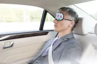 maska na oči na zakázku černá s potiskem loga - foto 5