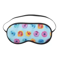 maska na oči na zakázku černá s potiskem loga