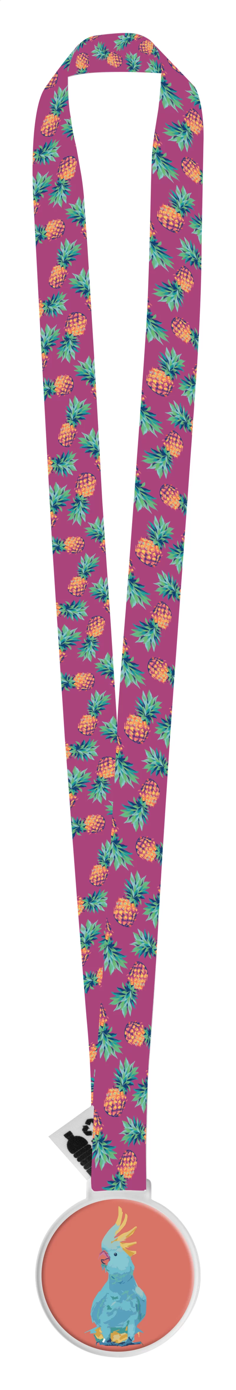 medaile bílá s potiskem loga