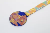 medaile na zakázku průhledná modrá s potiskem loga - foto 3