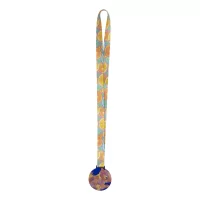 medaile na zakázku průhledná modrá s potiskem loga - foto 4