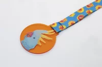 medaile na zakázku průhledná oranžová s potiskem loga - foto 4