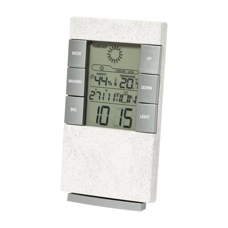 meteorologická stanice bílá — reklamní předmět s vlastním potiskem meteorologická stanice bílá s potiskem loga