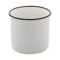 mini vintage hrnek bílá s potiskem loga - foto 3