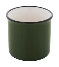 mini vintage hrnek zelená s potiskem loga - foto 3