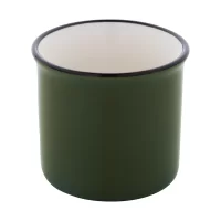 mini vintage hrnek zelená s potiskem loga - foto 4