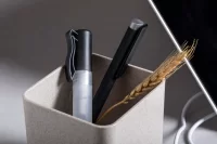 multifunkční stojánek na pera béžová s potiskem loga - foto 2