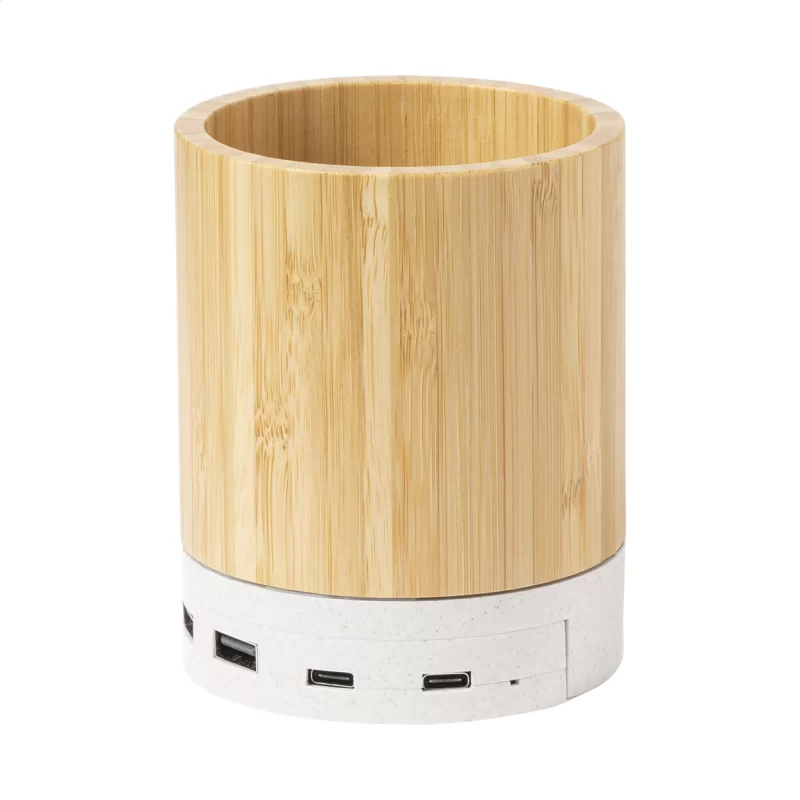 multifunkční stojánek na pera přírodní s potiskem loga