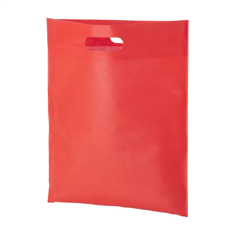 nákupní taška červená s potiskem loga