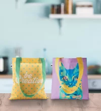 nákupní taška na zakázku bílá s potiskem loga - foto 6