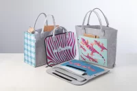 nákupní taška na zakázku bílá s potiskem loga - foto 4