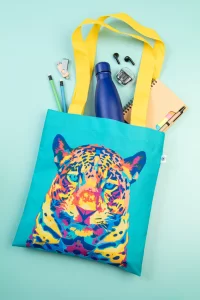 nákupní taška na zakázku bílá s potiskem loga - foto 4