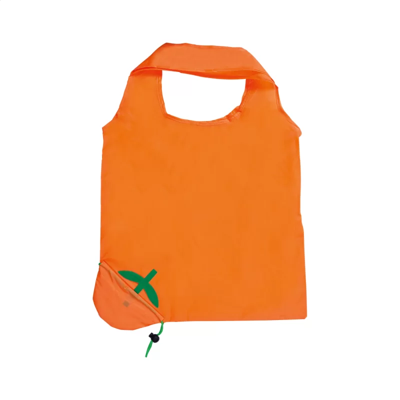 nákupní taška oranžová s potiskem loga