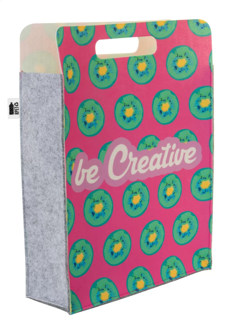 nákupní taška RPET na zakázku bílá s potiskem loga