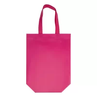 nákupní taška růžová s potiskem loga - foto 2