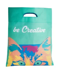 nákupní taška z netkané textilie na zakázku bílá s potiskem loga - foto 4