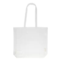 nákupní taška z recyklované bavlny bílá s potiskem loga - foto 3
