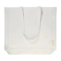 nákupní taška z recyklované bavlny bílá s potiskem loga - foto 4