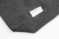 nákupní taška z recyklované bavlny černá s potiskem loga - foto 3