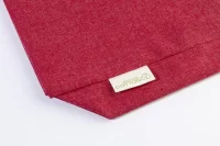 nákupní taška z recyklované bavlny červená s potiskem loga - foto 4