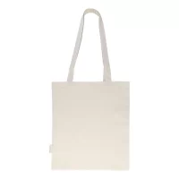 nákupní taška z recyklované bavlny přírodní s potiskem loga - foto 3
