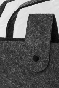 nákupní taška z RPET tmavě šedá s potiskem loga - foto 5