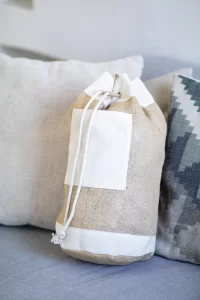 námořnický vak přírodní s potiskem loga - foto 5