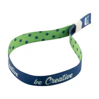 náramek na festivaly na zakázku bílá s potiskem loga