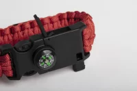 náramek na přežití červená s potiskem loga - foto 6