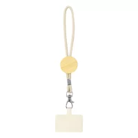 náramek s držákem na mobil přírodní s potiskem loga - foto 3