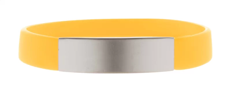 náramek žlutá s potiskem loga