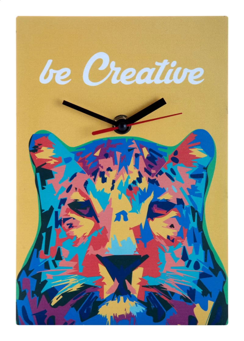 nástěnné hodiny bílá s potiskem loga