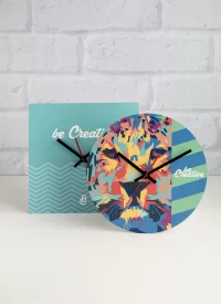 nástěnné hodiny bílá s potiskem loga - foto 11