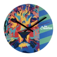 nástěnné hodiny bílá s potiskem loga - foto 3