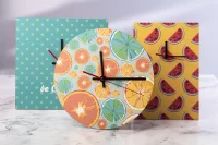 nástěnné hodiny bílá s potiskem loga - foto 5