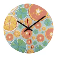 nástěnné hodiny bílá s potiskem loga