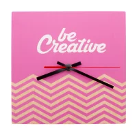 nástěnné hodiny na zakázku přírodní s potiskem loga - foto 5