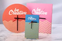 nástěnné hodiny na zakázku přírodní s potiskem loga - foto 6