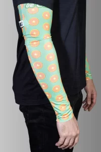 návleky na ruce z RPET na zakázku bílá s potiskem loga - foto 4