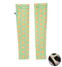 návleky na ruce z RPET na zakázku bílá s potiskem loga