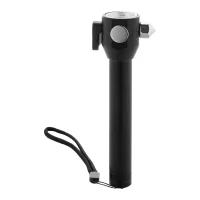 nouzová baterka s kladívkem černá s potiskem loga - foto 7