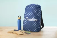 obal na batoh na zakázku bílá s potiskem loga - foto 10