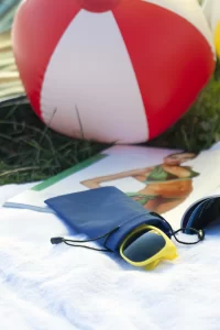 obal na brýle modrá s potiskem loga - foto 2