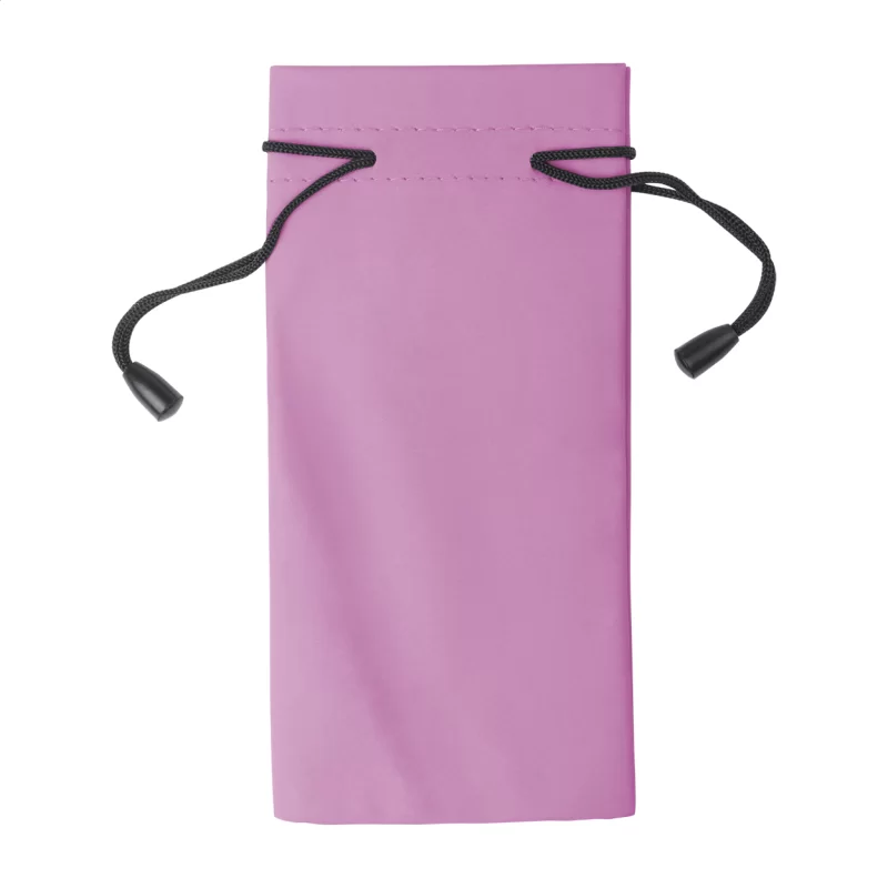 obal na brýle růžová s potiskem loga