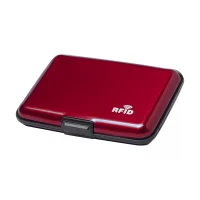 obal na kreditní karty červená s potiskem loga - foto 2